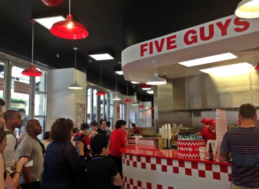 Five Guys London Covent Garden UK