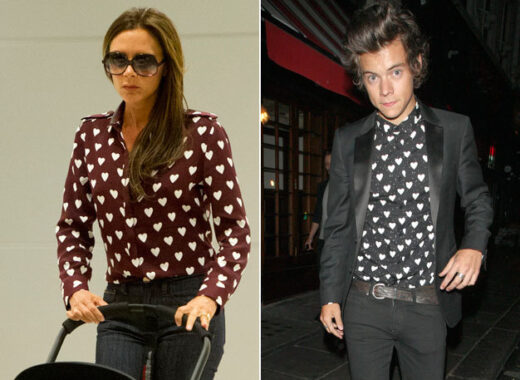 Victoria Beckham Heart Print Shirt