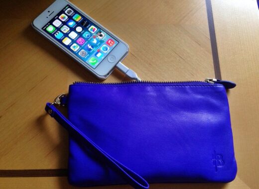 Mighty Purse with in-built phone charger