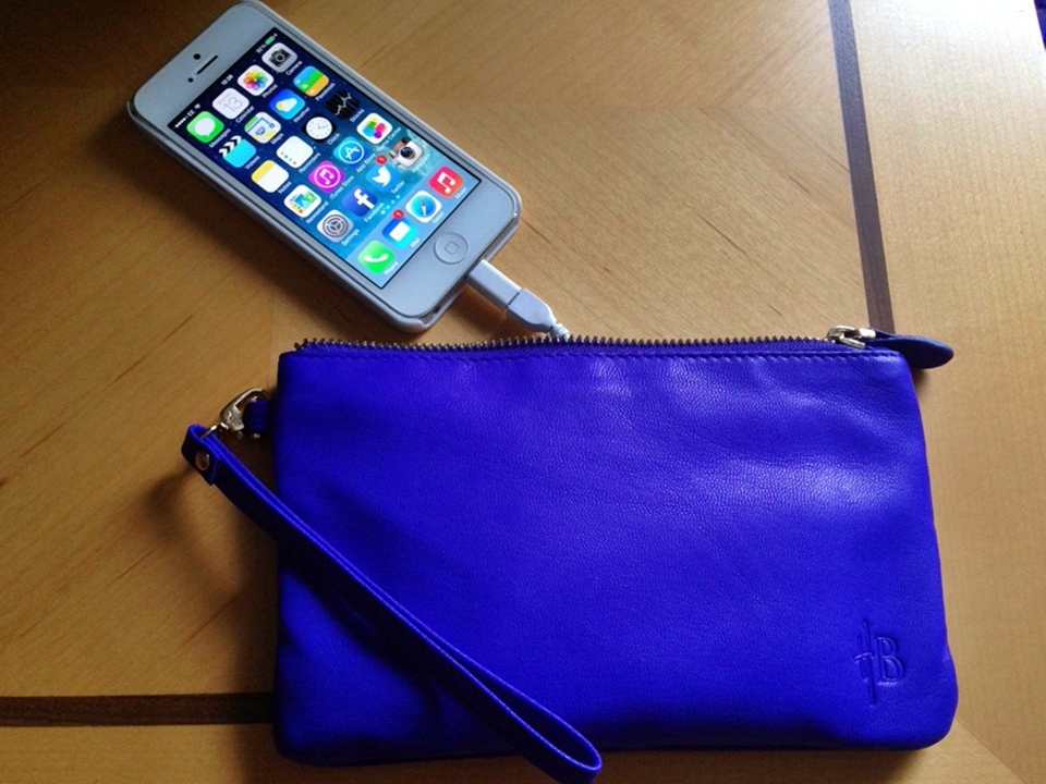 Mighty Purse with in-built phone charger