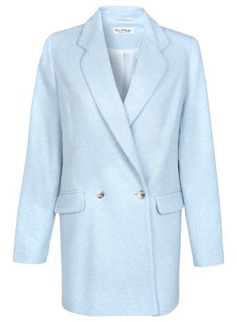 Miss Selfridge Pastel Blue Coat