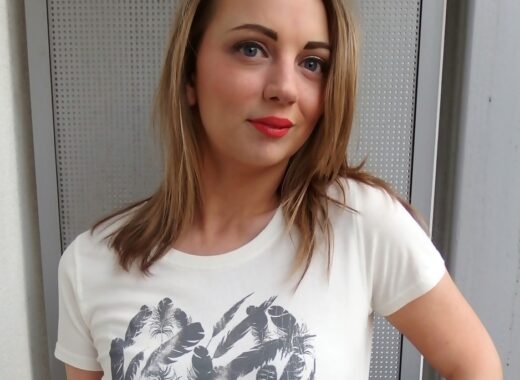 Beautiful Blue Feather Heart Tee