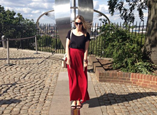 Standing on the Meridian Line Greenwich