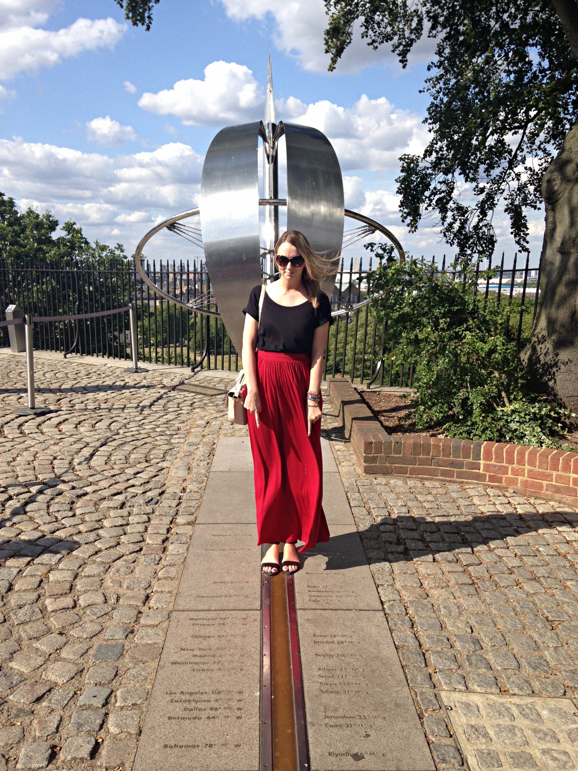 Standing on the Meridian Line Greenwich