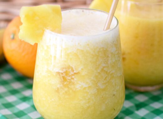 Banana Pina No Colada Mocktail