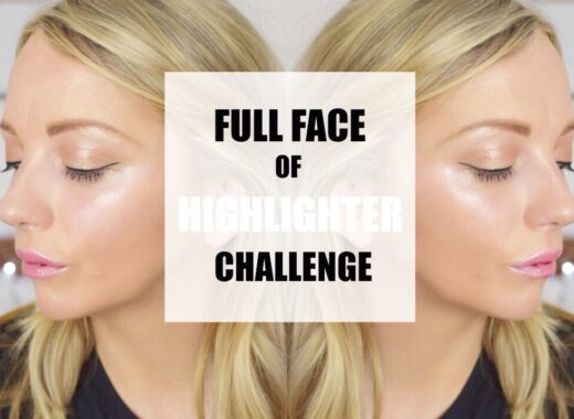 Full face of highlighter challenge