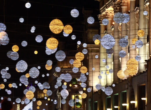 Oxford Street Christmas lights . . London, UK