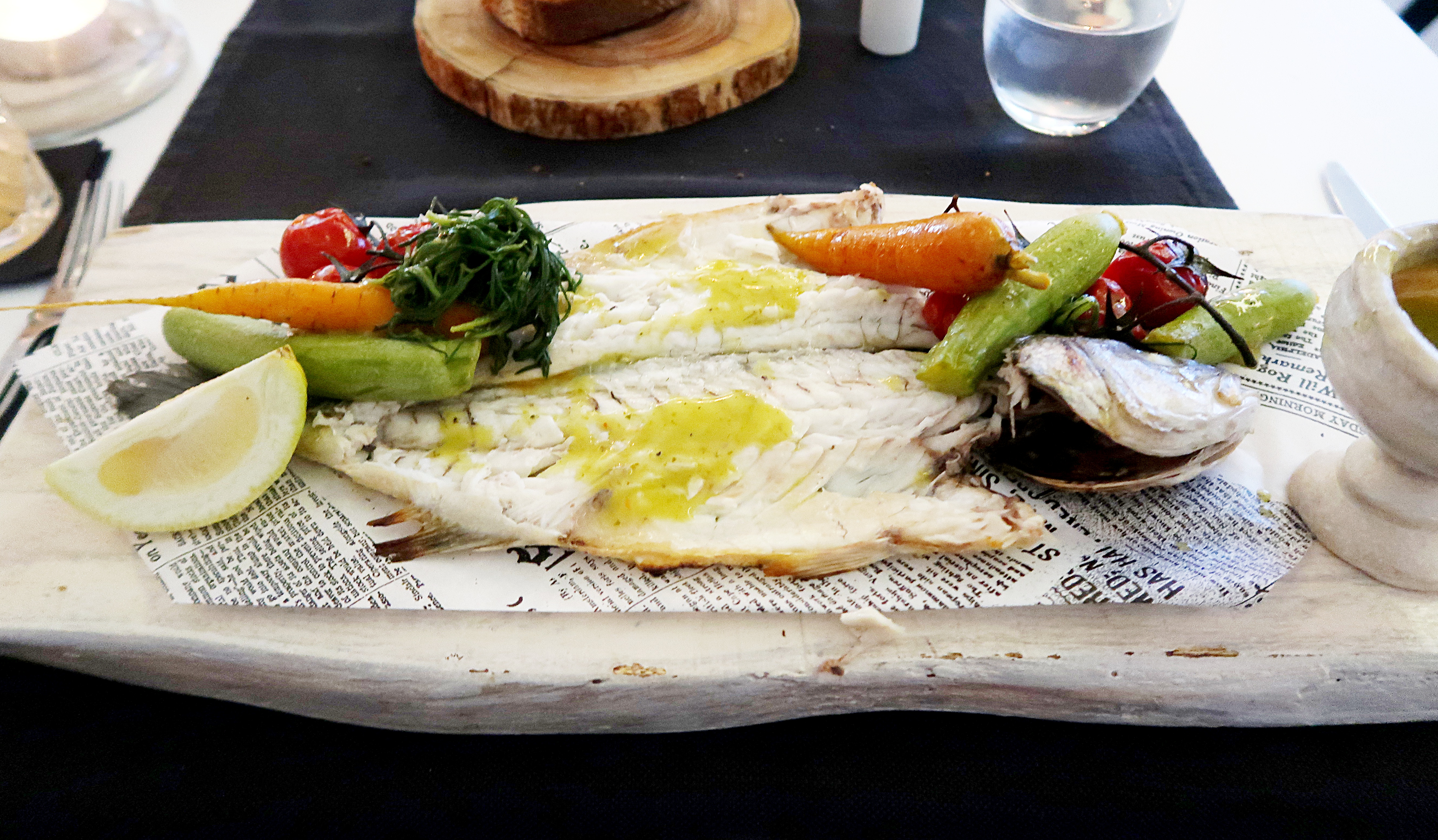 Seabass at Kapari Restaurant Mykonos - Best Restaurants in Mykonos