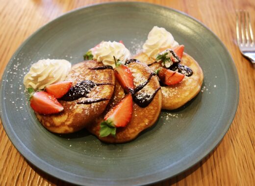Pancakes and Chocolate Sauce Gillray's Brunch London - London Lifestyle Blog